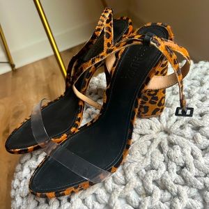 Schutz Leopard Cheetah Sandal